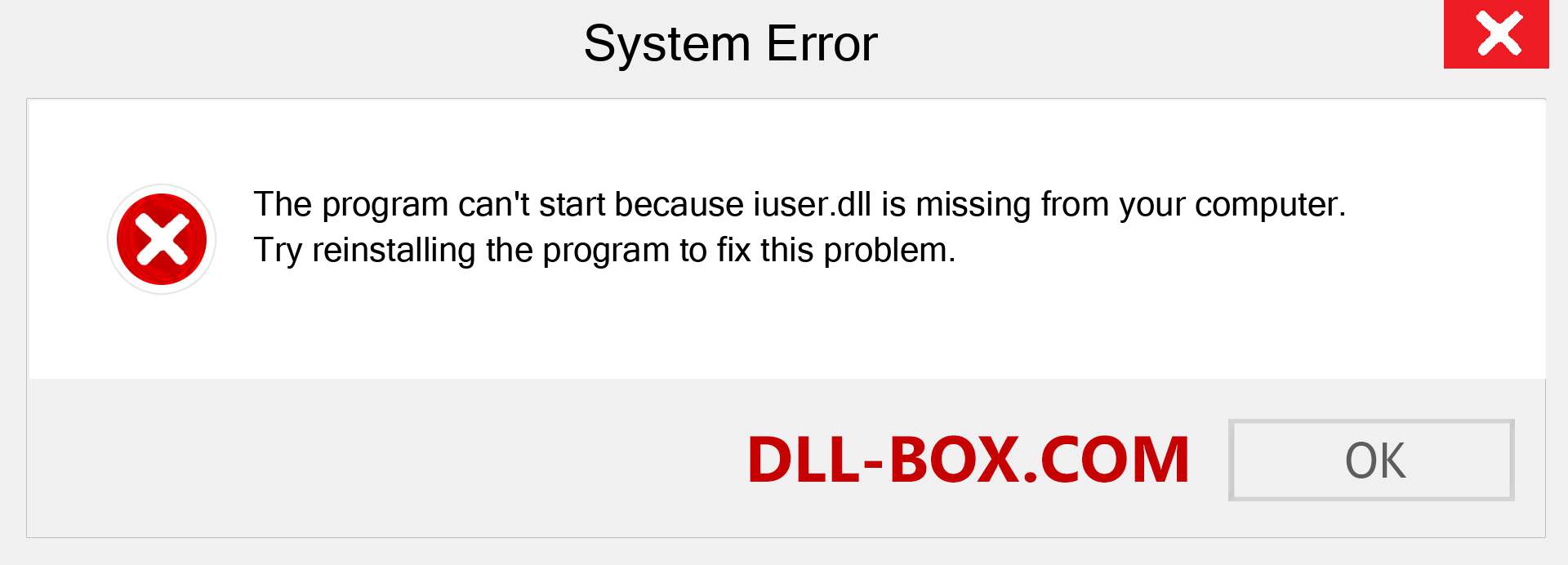  iuser.dll file is missing?. Download for Windows 7, 8, 10 - Fix  iuser dll Missing Error on Windows, photos, images